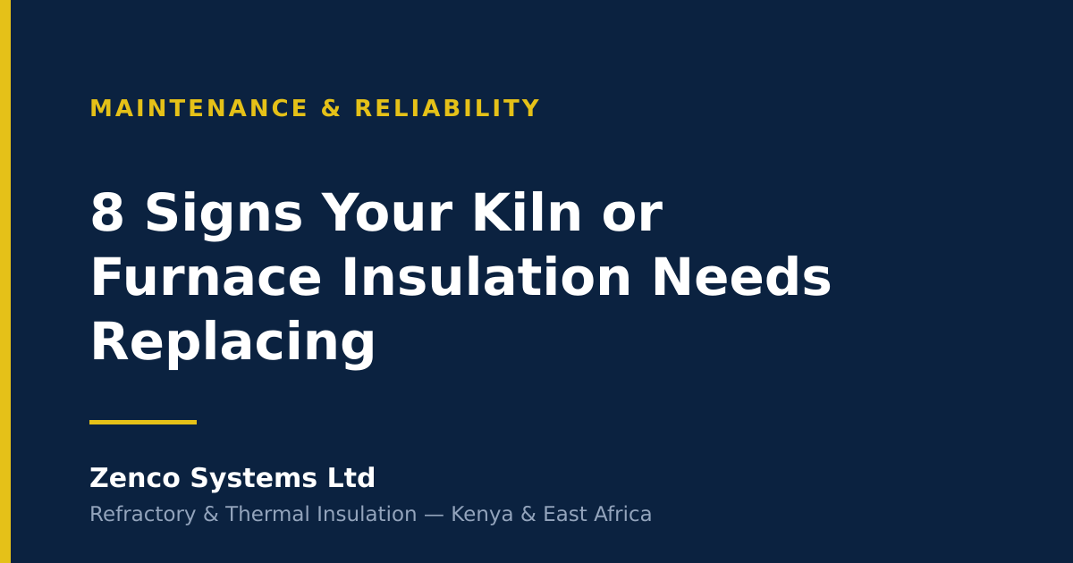 8 Signs Your Kiln or Furnace Insulation Needs Replacing