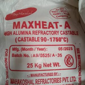Castable 90 Maxheat A refractory material for industrial furnace and kiln applications supplied by Zenco Engineering in Kenya, Uganda and Tanzania